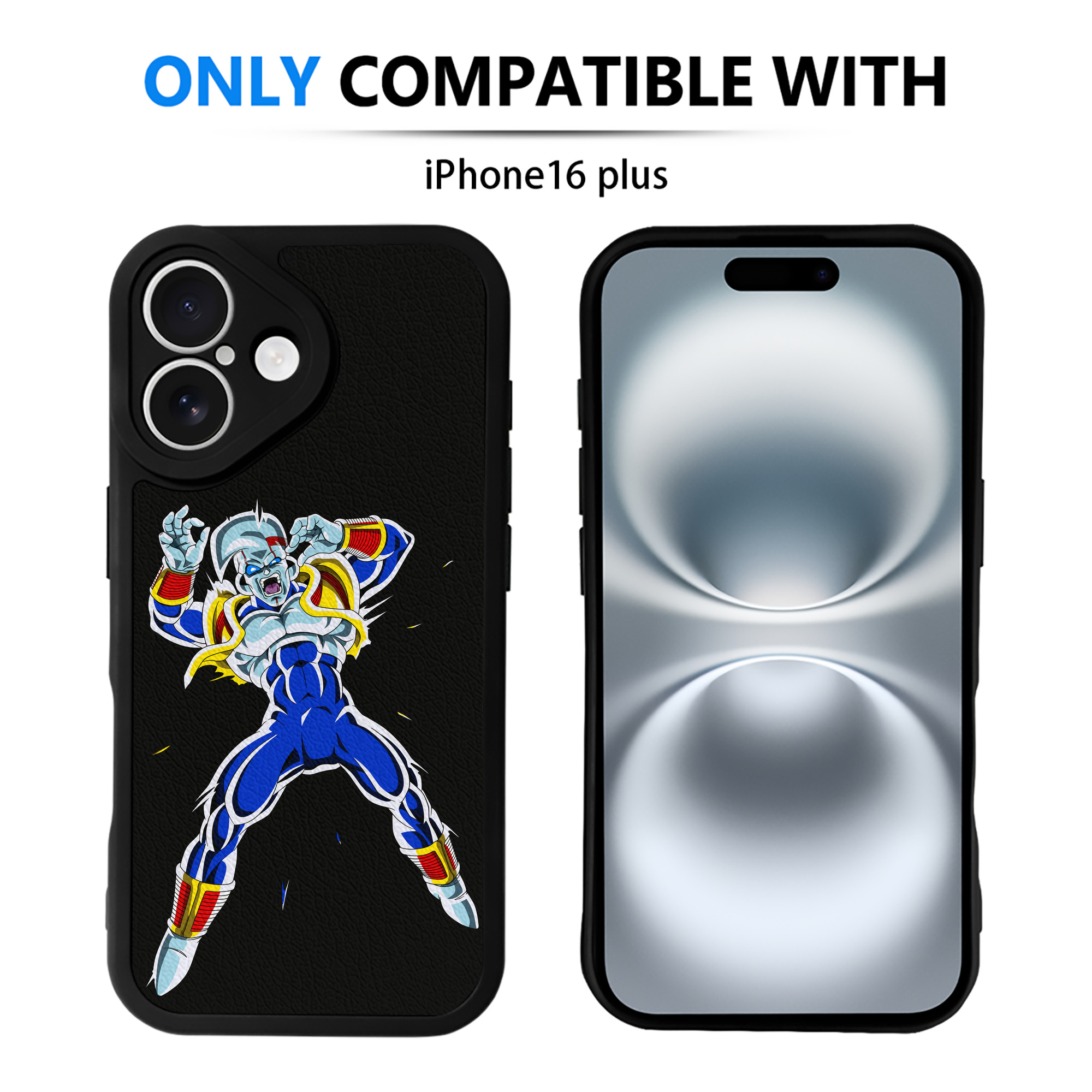 （画像用） ドラゴンボール DRAGON BALL 【iPhone 16シリーズ対応】シリコンスマホケース（レザー調） 材質：シリコン